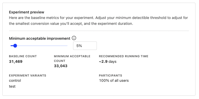 Recommended run time calculator